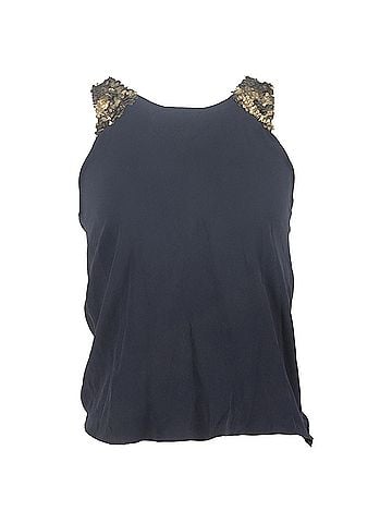 Chloé Chloé Sleeveless Top With Sequins in Black Silk  (view 1)