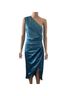 Elliatt 100% Polyester Solid Green Blue Cocktail Dress Size S - photo 14