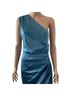 Elliatt 100% Polyester Solid Green Blue Cocktail Dress Size S - photo 6