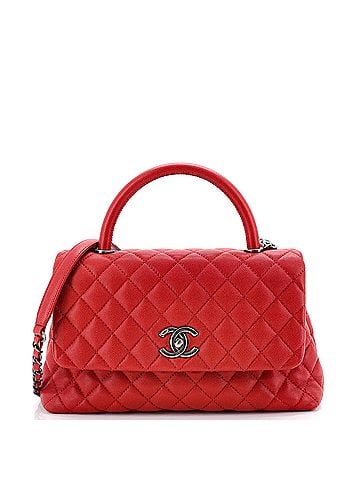 Chanel Coco Top Handle Bag Quilted Caviar Small (view 1)