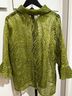 Citiknits Print Green Button-Down Shirt Size 1X - photo 8