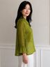 Citiknits Print Green Button-Down Shirt Size 1X - photo 4