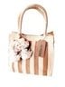 JADEtribe 100% Straw Stripes Tan Multi Color Tote One size - photo 3
