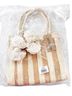 JADEtribe 100% Straw Stripes Tan Multi Color Tote One size - photo 9