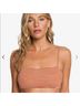 Roxy Floral Orange White Swimsuit Top Size XS - photo 3