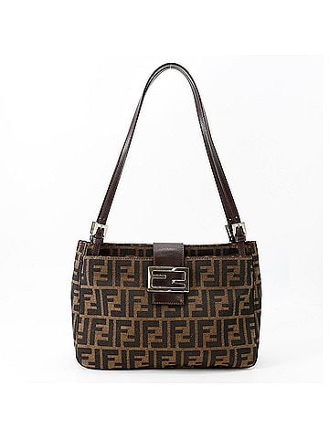 Fendi Fendi Shoulder Bag, Zucca Pattern, Mamma Bucket, Canvas and Leather, 26728, FENDI Handbag, (view 1)