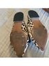 Linea Paolo Animal Print Black White Flats Size 10 - photo 3