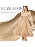 Amazon Essentials Solid Gold Cocktail Dress Size XL - photo 4
