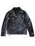 Disturbia 100% Cotton 50% Polyester 50% Polyurethane Black Leather Jacket Size XS - photo 1