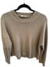 Everlane 100% Cotton Green Tan Pullover Sweater Size S - photo 1