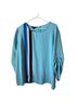 Alfani 100% Polyester Stripes Blue Long Sleeve T-Shirt Size XL - photo 1