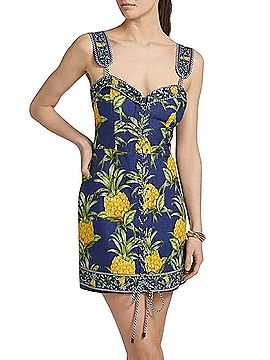 FARM Rio Lace Up Pineapple Casual Dress (view 1)