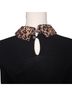 Veronica Beard 100% Merino 54% Viscose 46% Rayon Animal Print Black Tan Wool Pullover Sweater Size XS - photo 6