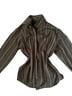 Van Heusen 100% Cotton Stripes Brown Black Button-Down Shirt Size L - photo 1