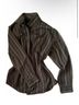 Van Heusen 100% Cotton Stripes Brown Black Button-Down Shirt Size L - photo 5