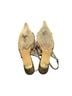 Coach 100% Leather Gold Brown Black Heels Size 7 1/2 - photo 3