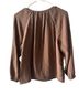 Old Navy 100% Cotton Brown Long Sleeve Blouse Size M - photo 2