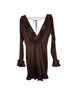 Majorelle Solid Brown Cocktail Dress Size M - photo 2