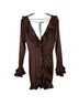 Majorelle Solid Brown Cocktail Dress Size M - photo 1