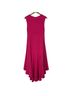 Halston 100% Polyester 100% Polyester Solid Pink Cocktail Dress Size 6 - photo 2