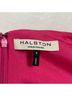 Halston 100% Polyester 100% Polyester Solid Pink Cocktail Dress Size 6 - photo 3
