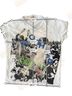 Mother Print White Blue Short Sleeve T-Shirt Size S - photo 5