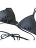 Jonathan Simkhai Solid Black Swimsuit Top Size L - photo 5