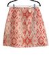 Anthropologie 100% Polyester Bow Print Floral Pink Multi Color Formal Skirt Size 8 - photo 1
