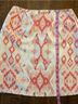 Anthropologie 100% Polyester Bow Print Floral Pink Multi Color Formal Skirt Size 8 - photo 6