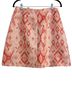 Anthropologie 100% Polyester Bow Print Floral Pink Multi Color Formal Skirt Size 8 - photo 2