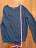 Vince. Blue Long Sleeve Blouse Size L - photo 7