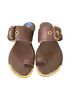 Michael Kors 100% Leather Brown Sandals Size 6 1/2 - photo 1