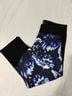 Apana Floral Black Blue Leggings Size L - photo 4