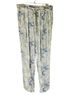 Massimo Dutti 100% Viscose Animal Print Blue White Casual Pants Size 8 - photo 1