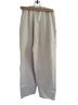OZMA 100% Cotton Ivory Casual Pants Size M - photo 2