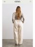 OZMA 100% Cotton Ivory Casual Pants Size M - photo 8
