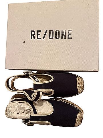 RE/DONE 70’s T strap Espadrille Wedges (view 1)