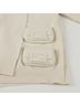 Fendi 100% Wool White Pocket Knit Size Size 6 - photo 10