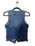 Unique Vintage Blue Denim Vest Size 8 - photo 2