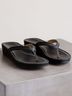 OluKai 100% Leather Graphic Black Sandals Size 7 - photo 3