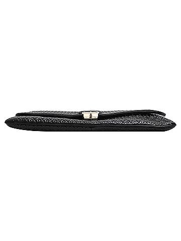 Tod's Tod's Flap Clutch Bag in Black Patent Leather (view 2)