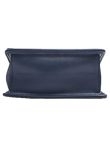 Fendi Fendi Small Kan I Shoulder Bag in Navy Blue Leather  (view 2)