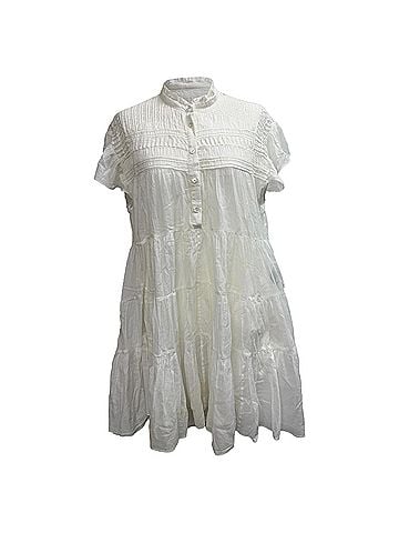 Isabel Marant   Isabel Marant Etoile Lanikaye Mini Dress in White Cotton (view 1)
