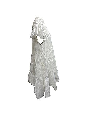 Isabel Marant   Isabel Marant Etoile Lanikaye Mini Dress in White Cotton (view 2)