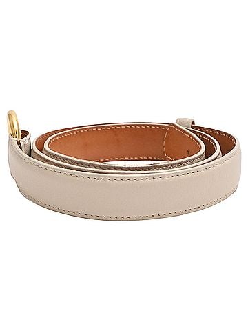 Loro Piana Loro Piana Waist Belt in Cream Leather (view 2)