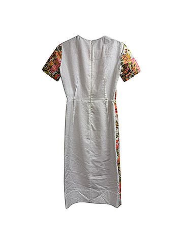 Stella McCartney Stella McCartney Floral Jacquard Midi Dress in Multicolor Polyester (view 2)