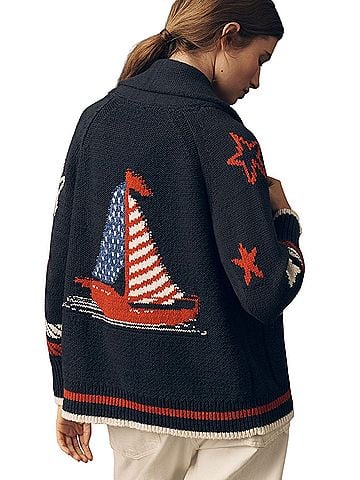 Maeve by Anthropologie Sailboat  Cardigan (view 2)