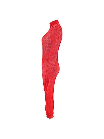 Isabel Marant  Isabel Marant Josita Midi Dress in Burgundy Viscose (view 2)