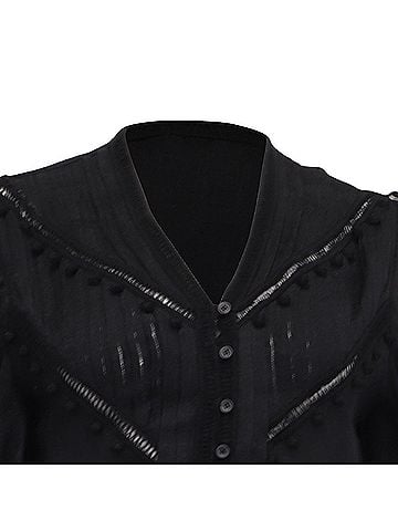 IRO Iro Poyra Blouse in Black Viscose (view 2)