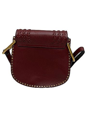 Chloé Chloé Small Hudson Crossbody Bag in Burgundy Leather  (view 2)